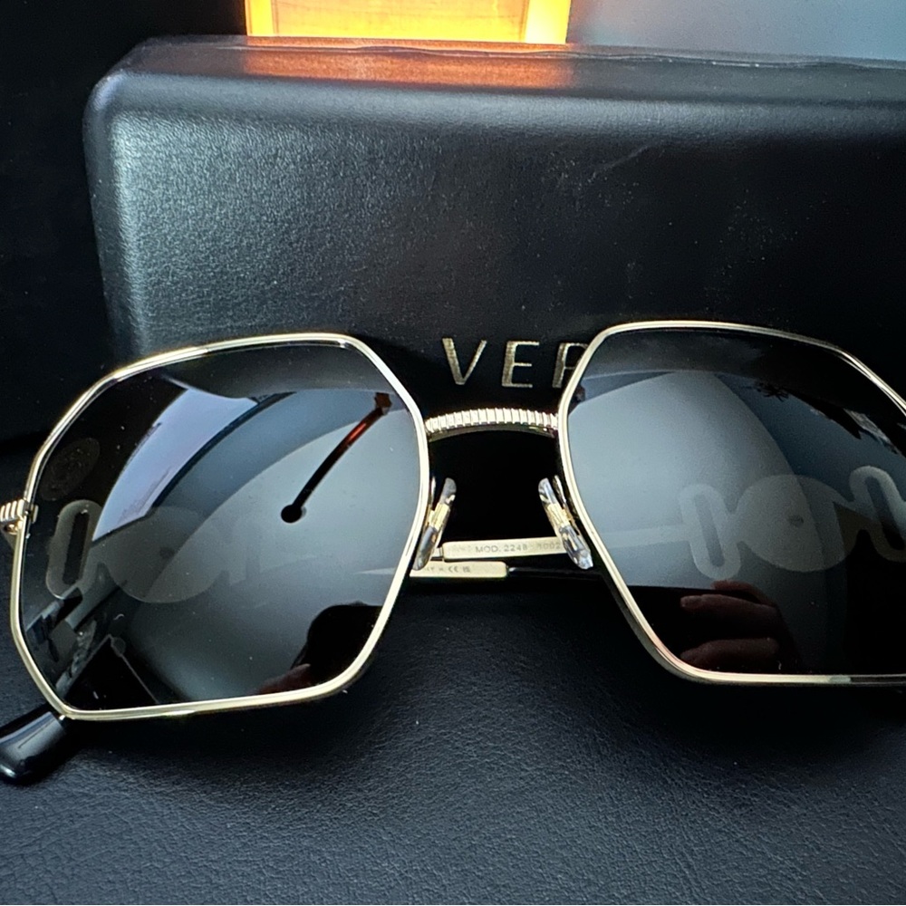 Versace Hexagonal Sunglasses